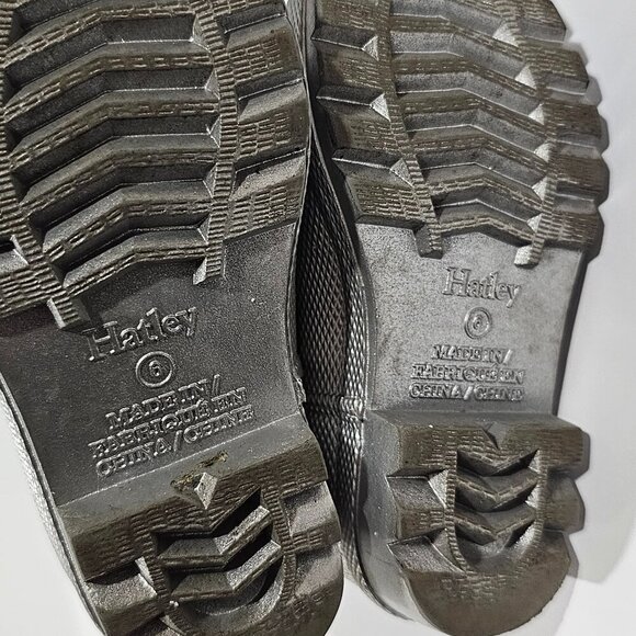 Hatley Silver Metallic Rain Boots Baby Toddler Girl Size 6 - Picture 9 of 9
